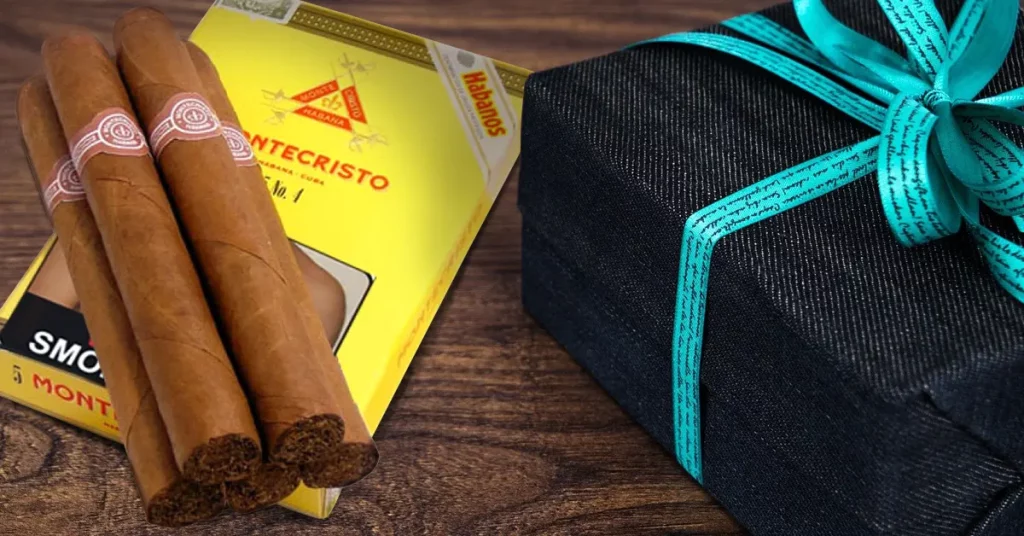 Darček a kubánske cigary Montecristo